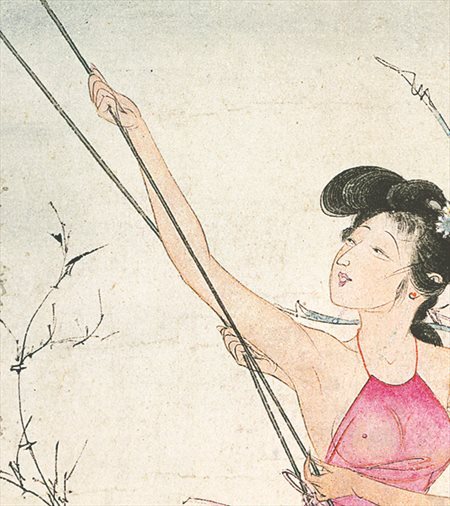 东乡-胡也佛的仕女画和最知名的金瓶梅秘戏图